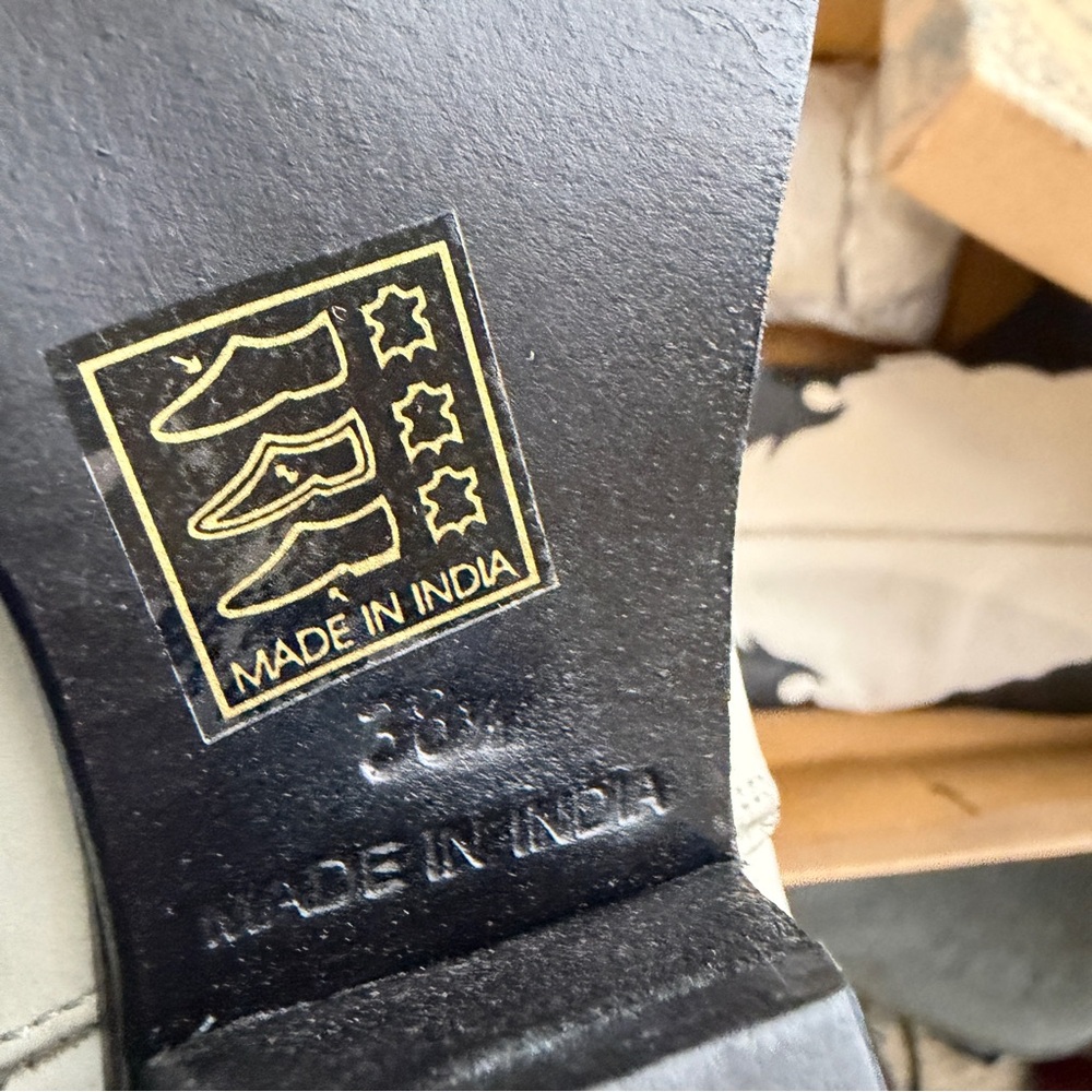 NIB Free People New Frontier Black and White Western Boots in Arctic Fox 38.5 - Picture 12 of 14